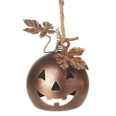 Bronze Metal Pumpkin Bell
